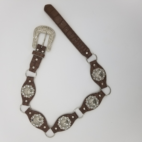 Nocona Accessories - Women's Nacona Belt Co. Belt w/cow heads